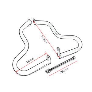Paraurti/Barre di Protezione/Barre Antiurto Personalizzate per <span class=keywords><strong>Moto</strong></span> Kawasaki ER-6N 2012-2015 Basate su <span class=keywords><strong>Disegni</strong></span> Forniti. - Product Image 2