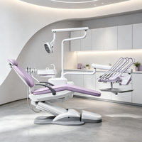 Fauteuil de chirurgie dentaire multifonctionnel à prix d'usine avec pièces de rechange et électrovanne importée pour clinique dentaire haut de gamme