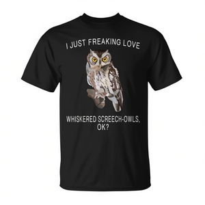 Je suis vraiment amoureux de ce t-shirt Whiskered Screech Owl Ok Bird - Product Image 2