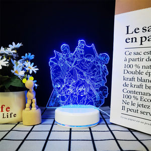 Lampe à image flottante holographique <span class=keywords><strong>Attaque</strong></span> sur <span class=keywords><strong>Titan</strong></span> Photo <span class=keywords><strong>de</strong></span> groupe avec réglages multicolores pour la chambre à coucher - Product Image 6