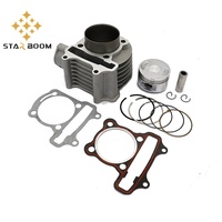 Kit Cylindre et Piston HDMP GY6 150cc 57.4mm avec Segments de Piston pour Scooter, Cyclomoteur, VTT, QUAD 157QMJ 1P57QMJ