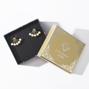 Boîte à bijoux en papier rigide avec couvercle carré, directement de l'usine, pour emballage cadeau et vente au détail, taille/logo personnalisés disponibles - Product Image 4