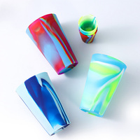 Verre à vin en Silicone Portable, de qualité alimentaire, pour café, bière, vin, mug de voyage, personnalisé, avec logo imprimé, usine, qualité alimentaire, ml