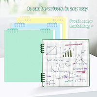 Bloc-notes vintage A3 à feuilles mobiles, reliure spirale confortable avec couverture détachable pour correction d'erreurs – En stock