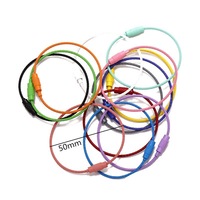 Anneaux ouverts multicolores en alliage mélangé, fermoir mousqueton, crochets, chaînes à billes, fabrication de bijoux à faire soi-même