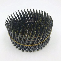 Clous à tête plate en acier de qualité industrielle, à tige spirale lisse, pour pistolet à clous pneumatique, usage sur palettes