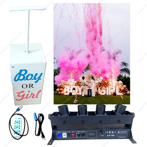 Machine à confettis électrique à télécommande 4 tirs 110V US pour révélation de sexe, baby shower, <span class=keywords><strong>mariage</strong></span>, fête de remise de diplôme - Product Image 4