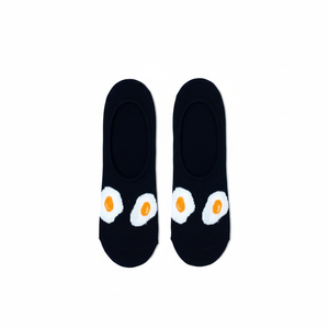 <b>Black</b> Egg Patterned Ballet <b>Socks</b> Anti-Slip Non-Slip Silicone Breathable Nylon Silk Ankle Length Custom Logo for Daily Use Summer - Product Image 2