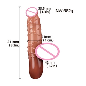 Vibrador de Silicona FAAK de 10 Velocidades, Dildo Realista, Tapón Anal Vibrante, Estimulador de Clítoris, Masajeador de Próstata, Juguetes Sexuales, Masturbador - Product Image 6