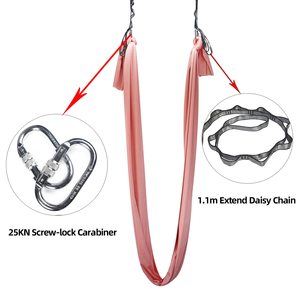 Cadenas de conexión tipo margarita para hamaca de yoga aéreo, cuerda para columpio de yoga, correas de extensión para trapeze colgante, cadena de conexión tipo margarita para escalada - Product Image 5
