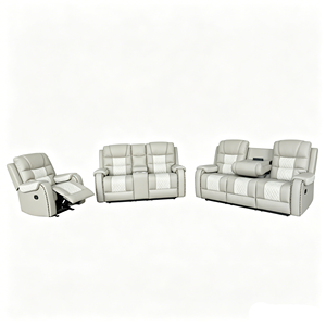 Hot Sell Factory Cheap Reclining Sofa Comfortable Leather Recliner Sofa Set Living Room Furniture Sets - Product Image 6