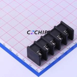 DBT30C-10.0-5P-BK-P Barrier Terminal Block Through hole Component (THT),P=10mm Connector Two Sides 10mm 1x5P Straight <b>Pin</b> - Product Image 1