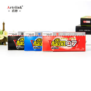 卸売 細字ジェルペンセット 赤黒青 水性 3色 プラスチックジェルペン カスタムロゴ付き - Product Image 3