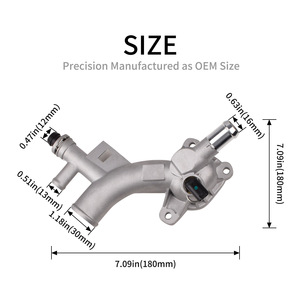 Manguera de refrigerante del motor con conector para Chevrolet Cruze Sonic Trax Buick Encore 1.4L Número de pieza 25193922 - Product Image 3