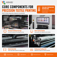 Imprimante textile numérique HEASY H-1832 grand format 1,8 m à bande transporteuse, à encre dispersée éco-responsable haute température, pour impression directe sur tissu et signalétique souple