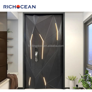 <span class=keywords><strong>Puertas</strong></span> <span class=keywords><strong>de</strong></span> <span class=keywords><strong>Seguridad</strong></span> Modernas para Villas RICHOCEAN, Puerta Exterior Abatible <span class=keywords><strong>de</strong></span> Aluminio Blindado <span class=keywords><strong>con</strong></span> Cerradura Inteligente - Product Image 5