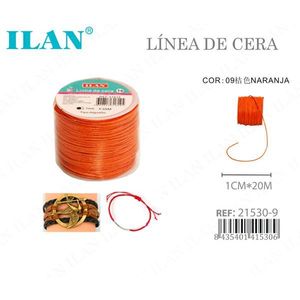 Filo Cerato ILAN 1mm x 20m Arancione per Cucito e Artigianato - Product Image 1