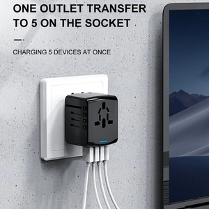 Du lịch phổ Sạc Adapter chúng tôi anh EU AU ổ cắm 3 USB và một Loại C nhanh chóng sạc Power Adapter 3A + C sạc điện thoại - Product Image 6