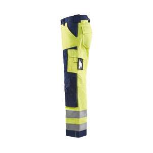 BLAKLADER - 156618113389C50 Pantalones Hi-Vis sin bolsillos para uñas Amarillo/Azul marino-EAN 7330509412992 ROPA DE TRABAJO DE LA HI-VIS - Product Image 5