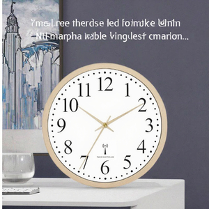 Réveil numérique LED avec double alarme, affichage de la date, du jour et de la température - Matériau en bois moderne, lumière d'ambiance RGB, pour chevet et bureau - Product Image 3