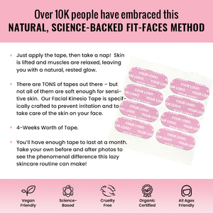 Cinta Adhesiva Transpirable Sin Látex de Alta Adhesión Antienvejecimiento para Mascarilla Facial, Lifting Facial en V y Reafirmación Muscular - Product Image 5