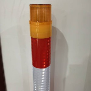 Luz Estroboscópica LED de Columna Reflectante con Energía Solar para Construcción de Carreteras y Advertencia Automática de Tráfico - Product Image 5