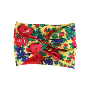Nueva Diadema Ancha con Nudos, Diseño Floral Multicolor, Turbante Elástico, Accesorios Tradicionales para el Cabello de Mujer - Product Image 2