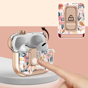 Nueva Funda personalizada compatible para <span class=keywords><strong>AirPods</strong></span> Pro 3 <span class=keywords><strong>Airpods</strong></span> 4 funda de auriculares con estampado de flores de dibujos animados para <span class=keywords><strong>AirPods</strong></span> 4 funda de auriculares - Product Image 2