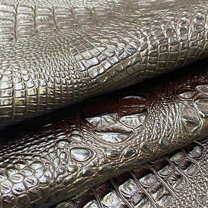 Marrom avermelhado Grande corpo inteiro crocodilo volta Óleo curado couro para móveis Pele do couro cabeludo derme - Product Image 2