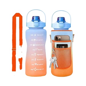 ขวดน้ำออกกำลังกาย Fitness Time Maker Tritan Sk Pc Bpa Free สำหรับกิจกรรมกลางแจ้ง พิมพ์โลโก้ได้ พร้อมข้อความสร้างแรงบันดาลใจ ตัวอย่างฟรี - Product Image 3