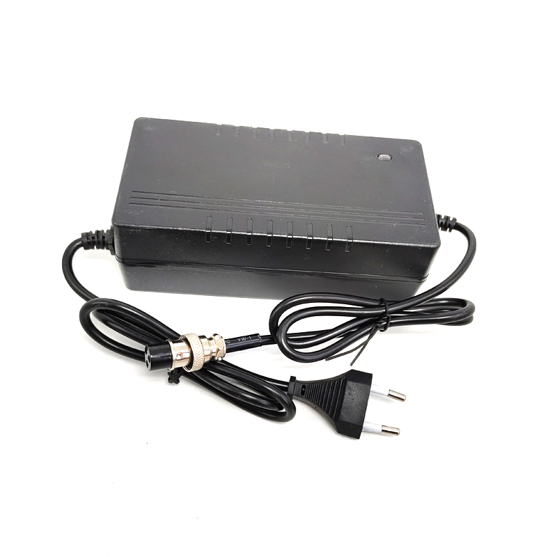 ユニバーサルGX16 3ピン 84V 1.5A AC/DCリチウムイオンバッテリー充電
