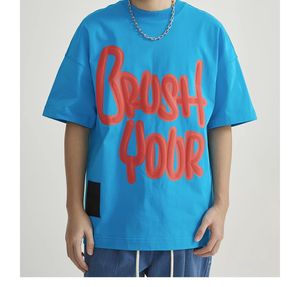 Camiseta de Hombre de Algodón 100%, Gruesa, Extra Grande, de 12 oz, con Logotipo Personalizado, Impresión 3D en Relieve, Muestra del Fabricante - Product Image 4