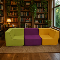 Nouveau canapé modulaire en mousse de luxe haut de gamme, siège en mousse, canapé rembourré, canapé-lit, couleur unie personnalisée, module de salon