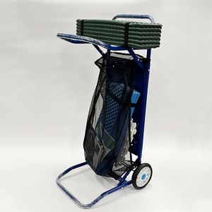 Carrito <span class=keywords><strong>de</strong></span> <span class=keywords><strong>Playa</strong></span> Convertible en Mesa Plegable <span class=keywords><strong>para</strong></span> Acampar y Pescar al Aire Libre - Product Image 6