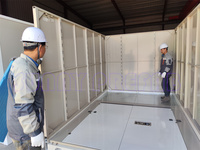 Conteneur préfabriqué pour le stockage, stockage personnel, assemblage, conteneur mobile pliable, empilable, emballage plat, stockage portable PODS
