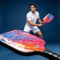 Ensemble de raquettes de pickleball pour enfants certifiées USAPA de haute qualité, en fibre de verre, noyau en nid d'abeille PP, bordure en TPU, impression UV, tout inclus