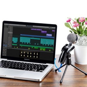 Micrófono de Condensador USB Profesional - Para Juegos, Computadora y Conferencias, Cableado, Ligero y Portátil - Product Image 6