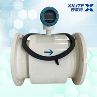 Electromagnetic Flowmeter with PTFE Lining, 4-20mA and RS485 Outputs, Suitable for Water and Chemical Industries
