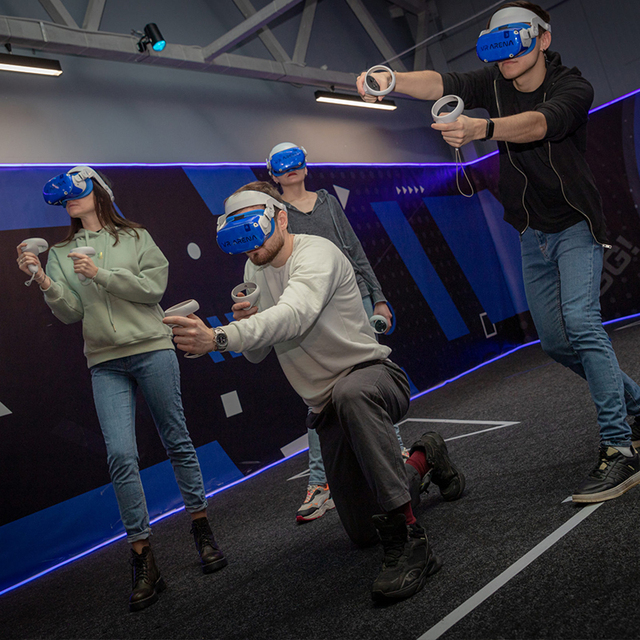 VR Free Roam Shooting Arena Free Walking Multiplayer 9D VR Team Battle Big Space Virtual Reality Vr Escape Room