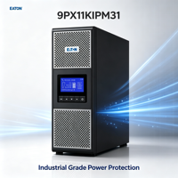 Eaton 9PX11KIPM31 10000Wh Onduleur en ligne pour utilisation monophasée en réseau/ordinateur, montage en rack, batterie de secours