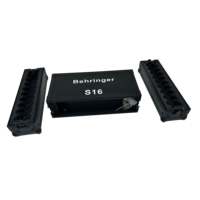 Boîtier de scène 2U en aluminium OEM personnalisé, entièrement noir, avec protection robuste IP67 étanche, pour équipement audio et interface de mixage