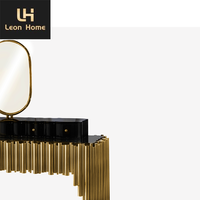 Meuble de luxe pour chambre à coucher Coiffeuse moderne pour chambre à coucher Coiffeuse de maquillage avec miroir