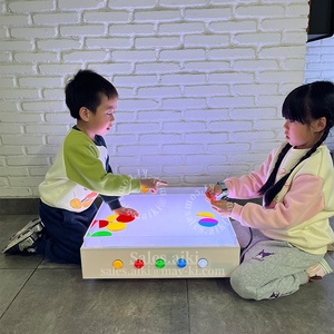 Sân Chơi Trẻ Em Thiết Bị Trong Nhà Tương Tác LED Màu Sắc Thay Đổi Ba Trò Chơi Cảm Giác Ánh Sáng Bảng Cho Giáo Dục Khác Đồ Chơi - Product Image 4