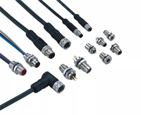 Connecteur circulaire interne DIN M16 Bofan, câble d'alimentation, matériau PVC, noir, mâle/femelle, étanche IP67, certifié ROHS CE, 2-24 broches