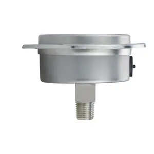Đồng hồ đo áp suất nước bằng thép không gỉ trục mới áp kế PSI Bar thiết bị đo áp suất zg1/4