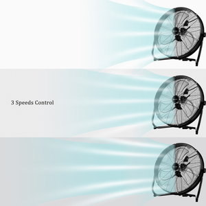 20 Inch 140W Aluminum Blade <strong>U</strong> Shape Base Industrial Metal Floor <strong>Fan</strong> - Product Image 6