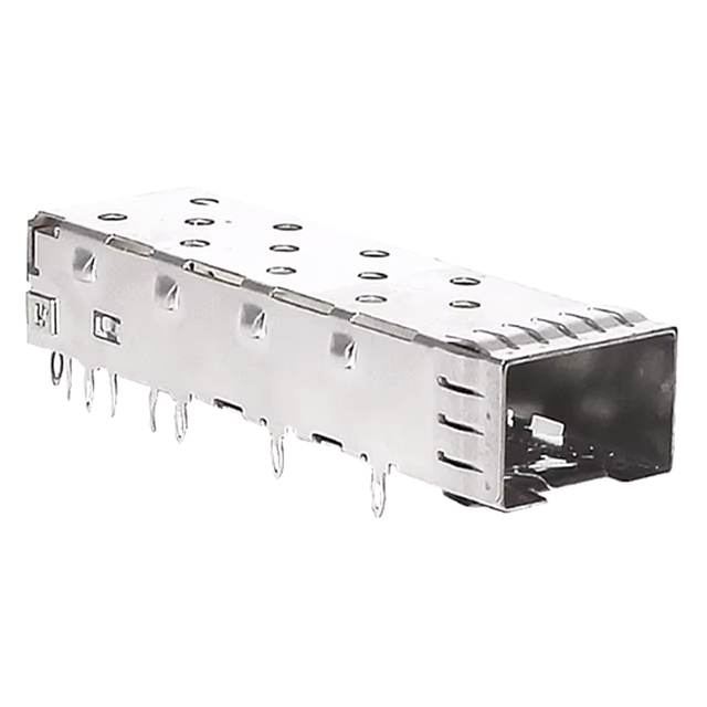 Stainless Steel 1x1 SFP Shell Fiber Optic Cable Connectors 20pin Cage Receptacle DIP PCB WiFi TCP GPRS Networks Single Mode