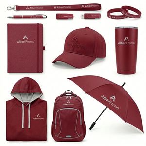 Kit de Voyage Universel Personnalisé Tendance 2026 pour Entreprises : Sac à Dos, Parapluie, Casquette, Bouteille Isotherme, Carnet A5, Clé USB - Product Image 1