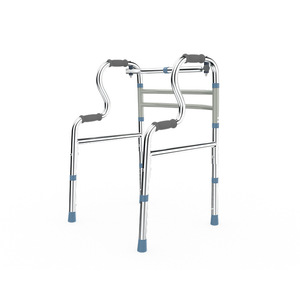 Joy Point Stainless Steel <b>Walker</b> My-421 Height Adjustable Non Slip Folding Walking Aid For Seniors - Product Image 2