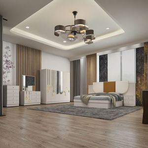 Set Completo di Mobili per Camera da <span class=keywords><strong>Letto</strong></span>, Struttura in Legno, <span class=keywords><strong>Letto</strong></span> Matrimoniale King Size, Arredamento Moderno per Camera da <span class=keywords><strong>Letto</strong></span> - Product Image 5